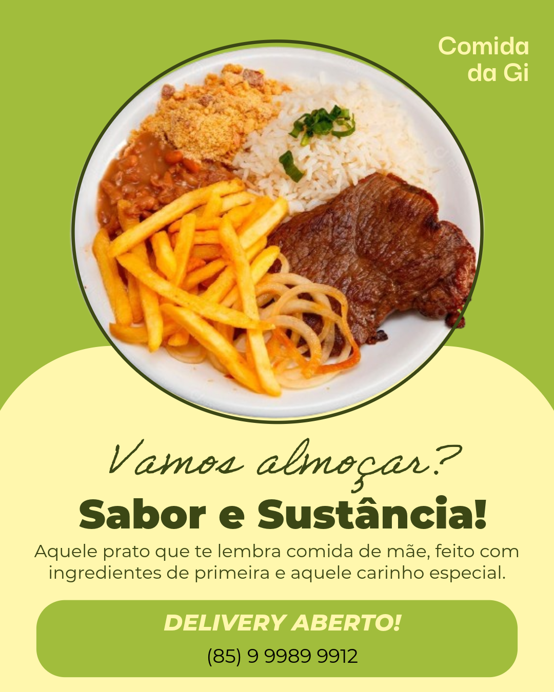 Arte para Almoço e Delivery